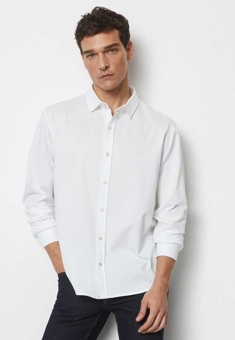 Marc O'Polo OPTIC MOP CUFFS - Hemd - white