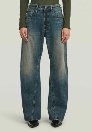 G-STAR, CONTOR BARREL WIDE JEANS - Wide Leg - antique faded blueschist