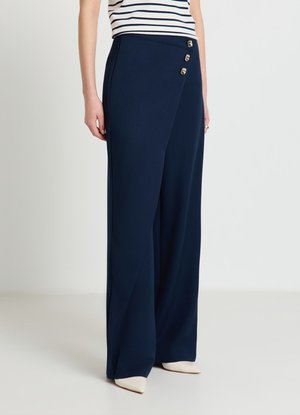 Calliope, TINTA UNITA - Pantalon classique - blu notte