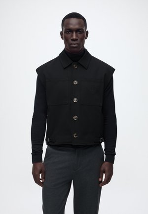 BADIGA SLEEVELESS EMBORIDERED JACKET - Veste sans manches - black