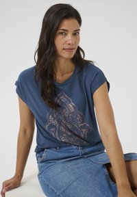 Bon'A Parte ZALLY - T-shirt imprimé - dress blues