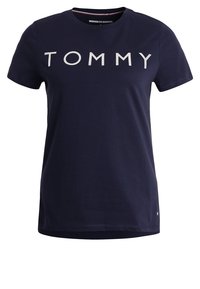Tommy Hilfiger Triko s potiskem - dark blue