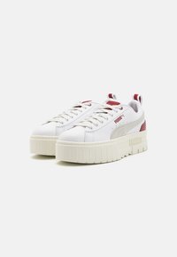 Puma MAYZE - Baskets basses - white/intense red