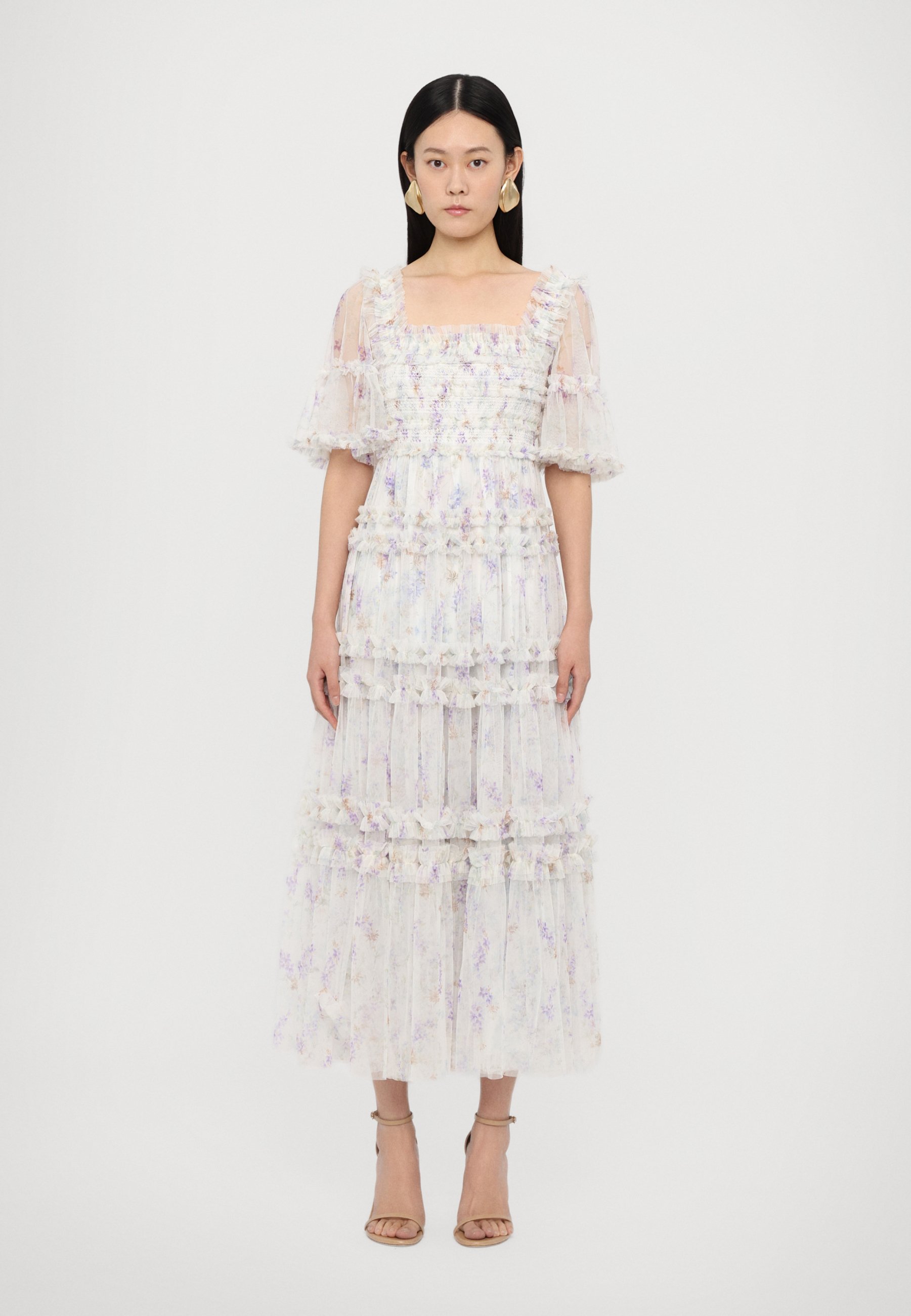 sachin and babi light blue dress TULLE SMOCKED MINI PARTY DRESS DPR | Online Outlet