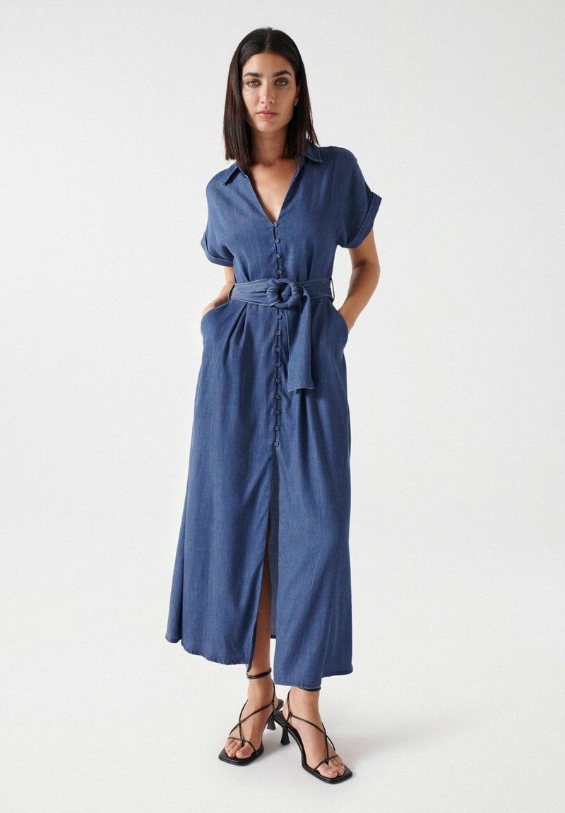 Salsa Jeans LONG REGULAR Vestido largo Blue/azul Zalando.es