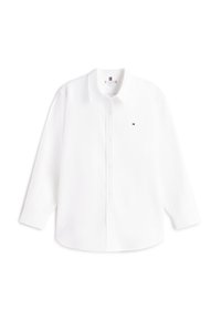 Λευκό βαμβακερό πουκάμισο με κλασικό γιακά και μακριά μανίκια. Έχει ένα μικρό λογότυπο στο αριστερό στήθος. Λεία υφή.