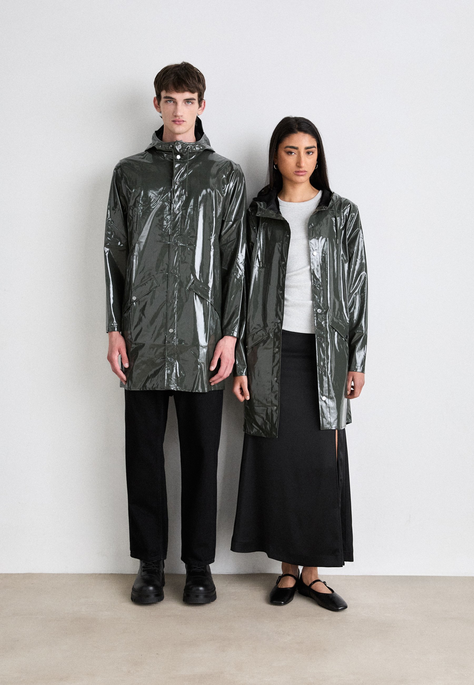 Rains LONG JACKET UNISEX - Parka - swamp/green - Zalando.co.uk