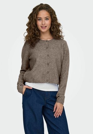 JDYCHLOE LIFE LS NOOS - Cardigan - fossil
