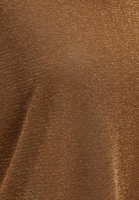 Minus MICARLINA KNIT TEE - Jednoduché tričko - walnut brown lurex