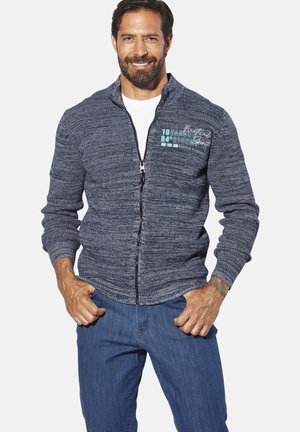 Cardigan - blau melange