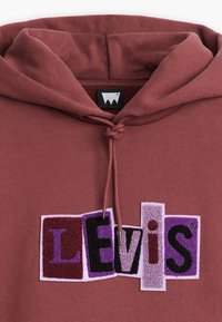 Levi's® Skateboarding SKATE HOODED UNISEX - Jersey con capucha - red mahogany/purple