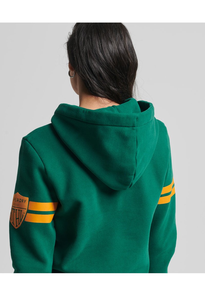 Damen Sweatshirts | Superdry VINTAGE ATHLETIC Kapuzenpullover emerald green/grün - CF24236 Damen Sweatshirts | Superdry VINTAGE ATHLETIC Kapuzenpullover emerald green/grün - CF24236