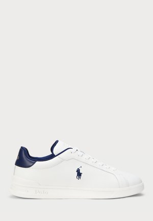Polo Ralph Lauren HERITAGE COURT II LEATHER SNEAKER UNISEX - Trainers - deckwash white/navy
