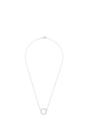 FÜR DAMEN MIT KREIS-ANHÄNGER, GLÄNZENDES - Collar - silberfarben