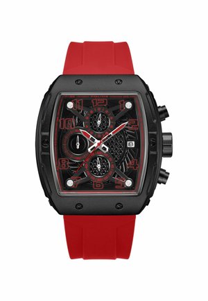 QUARZ COSWIG - Chronograph watch - rot/schwarz