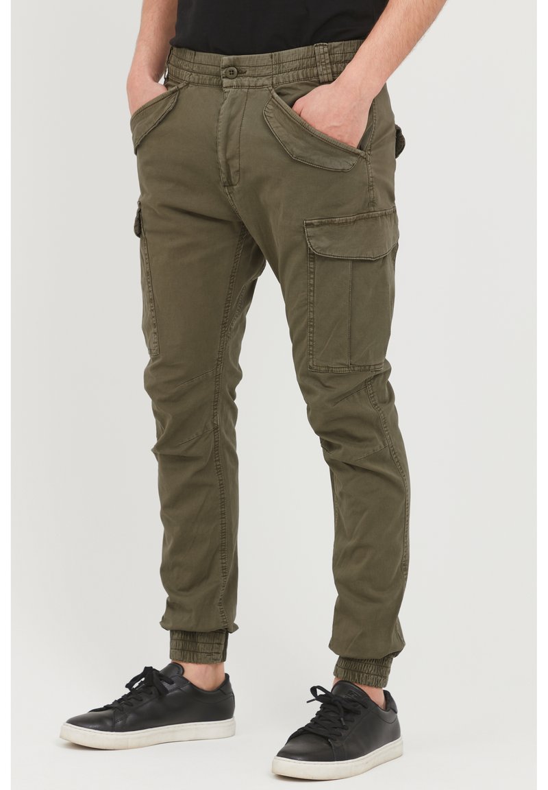 INDICODE JEANS IDNUVA Cargo trousers army/grey denim Zalando.ie