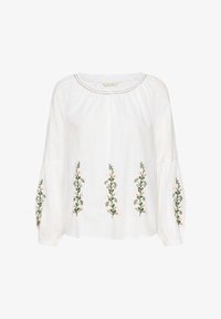 Valgt, snow white green rose emb