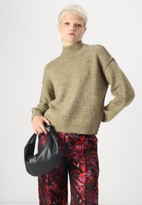 VILA VIBIRTHE ROLL NECK - Pulover - gothic olive