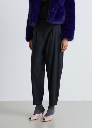 Calliope, PANTALONE LUNGO FANTASIA - Pantaloni - var grigio scuro melange