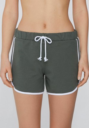 MIT PASPELIERUNG - Pantaloni sportivi - Green