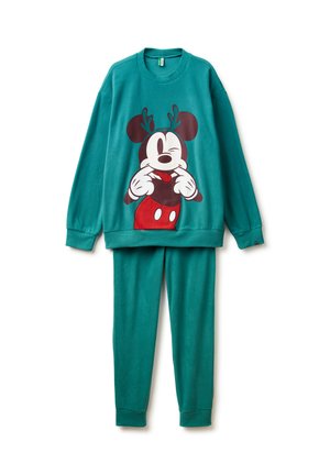 SINGLE-LAYER WITH DISNEY GRAPHIC PRINT AND LOGO LABEL SET - Pigiama - green