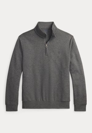 DOUBLE-KNIT MOCKNECK PULLOVER - Športni pulover - medium flannel heather