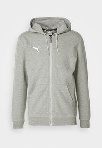 TEAMGOAL CASUALS HOODED JACKET - Užtrauktuku užsegamas treningas - medium gray heather/white
