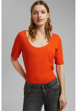 Basic T-shirt - orange red
