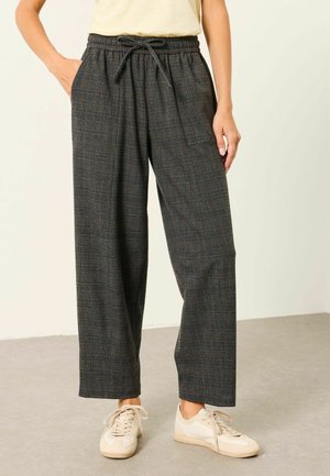 FatFace, PETITE FIT - TAPERED CHECK TROUSERS - Stoffhose - grey