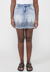 Koroshi - SHORT - Jeansrock - azul cl light blue Thumbnail-Bild 1