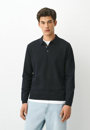 Next, REGULAR FIT - ESSENTIAL KNITTED POLO SHIRT - Jumper - navy blue