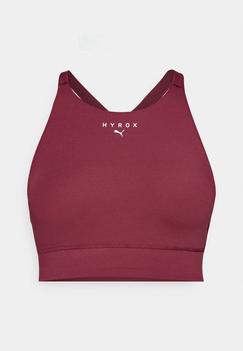 PUMA X HYROX SHAPELUXE HIGH NECK - Medium support sports bra - ruby shimmer — photo 5
