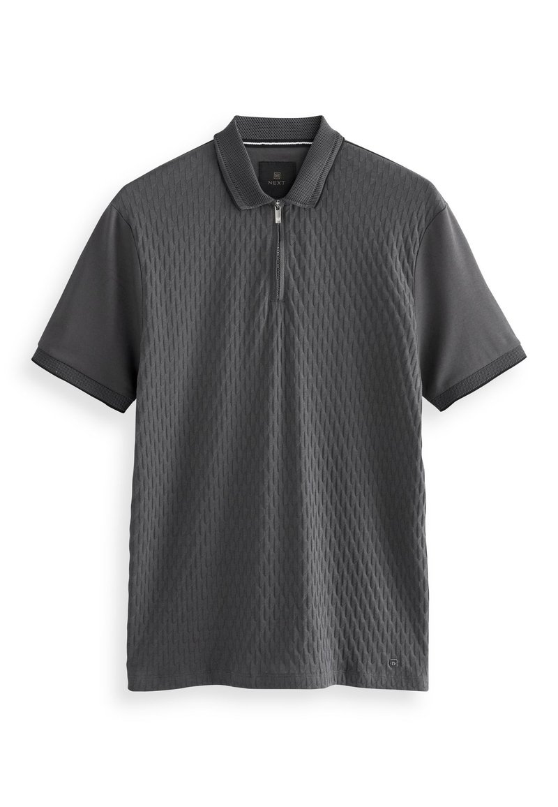 Next TEXTURED - Polo krekls - charcoal grey
