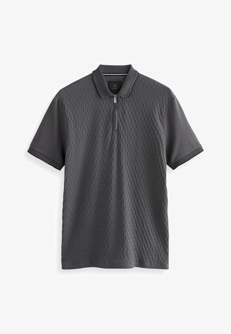 Next TEXTURED - Polo krekls - charcoal grey