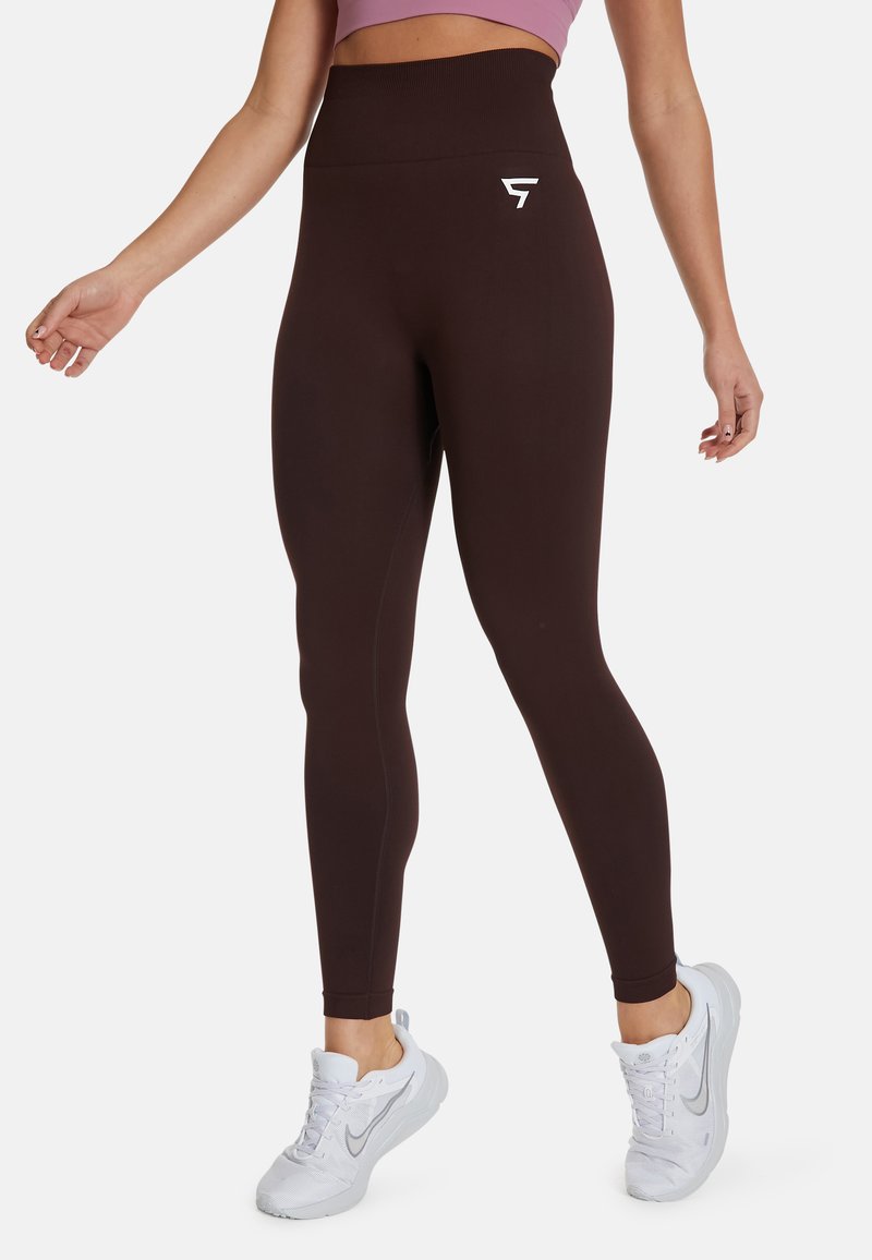 SQUATPROOF CHROMA PLAIN HIGH WAISTED - Leggings - brown