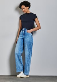 Street One T-shirt basic - blau