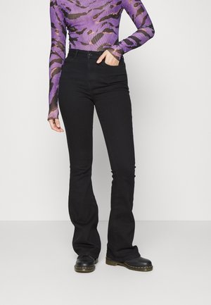 Jeans bootcut - black denim