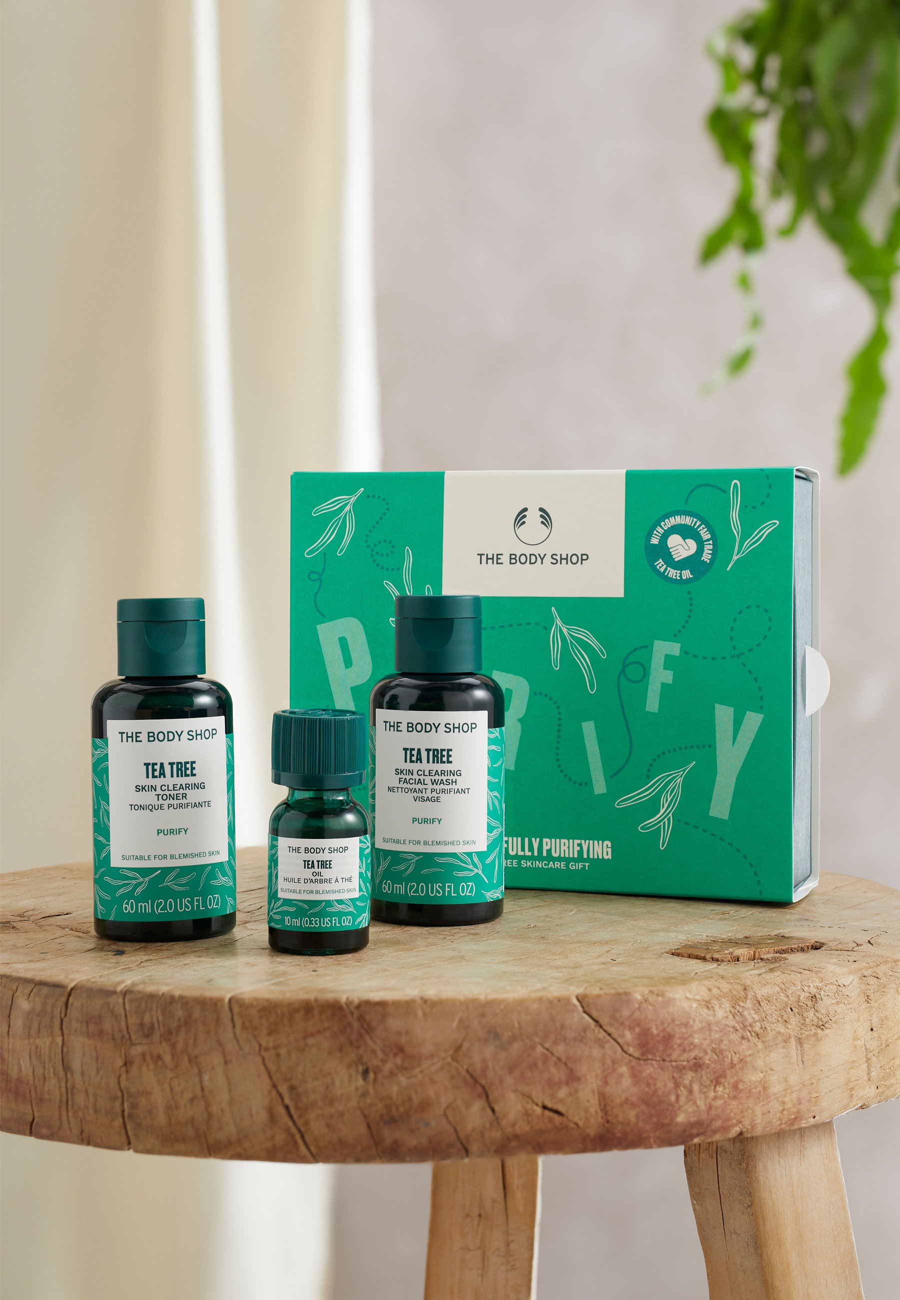 THE BODY SHOP TEA TREE 8点セット Amazon.com : The Body Shop Tea Tree Gift Set, Simple 3-Step
