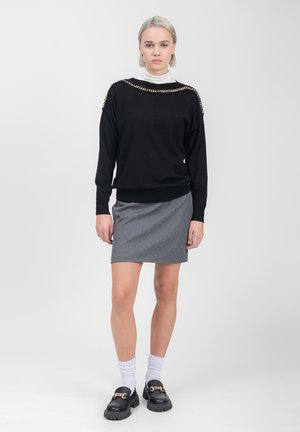 INFLUENCER CHAIN-DETAILED - Pullover - black