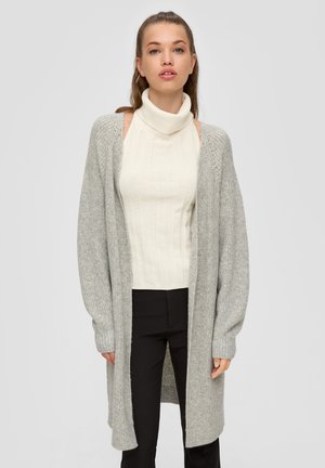 LONG - Gilet - mottled light grey