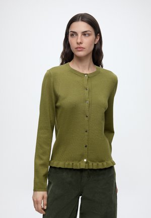ONLY, ONLCINDEREL ONECK FRILL - Gilet - cardamom