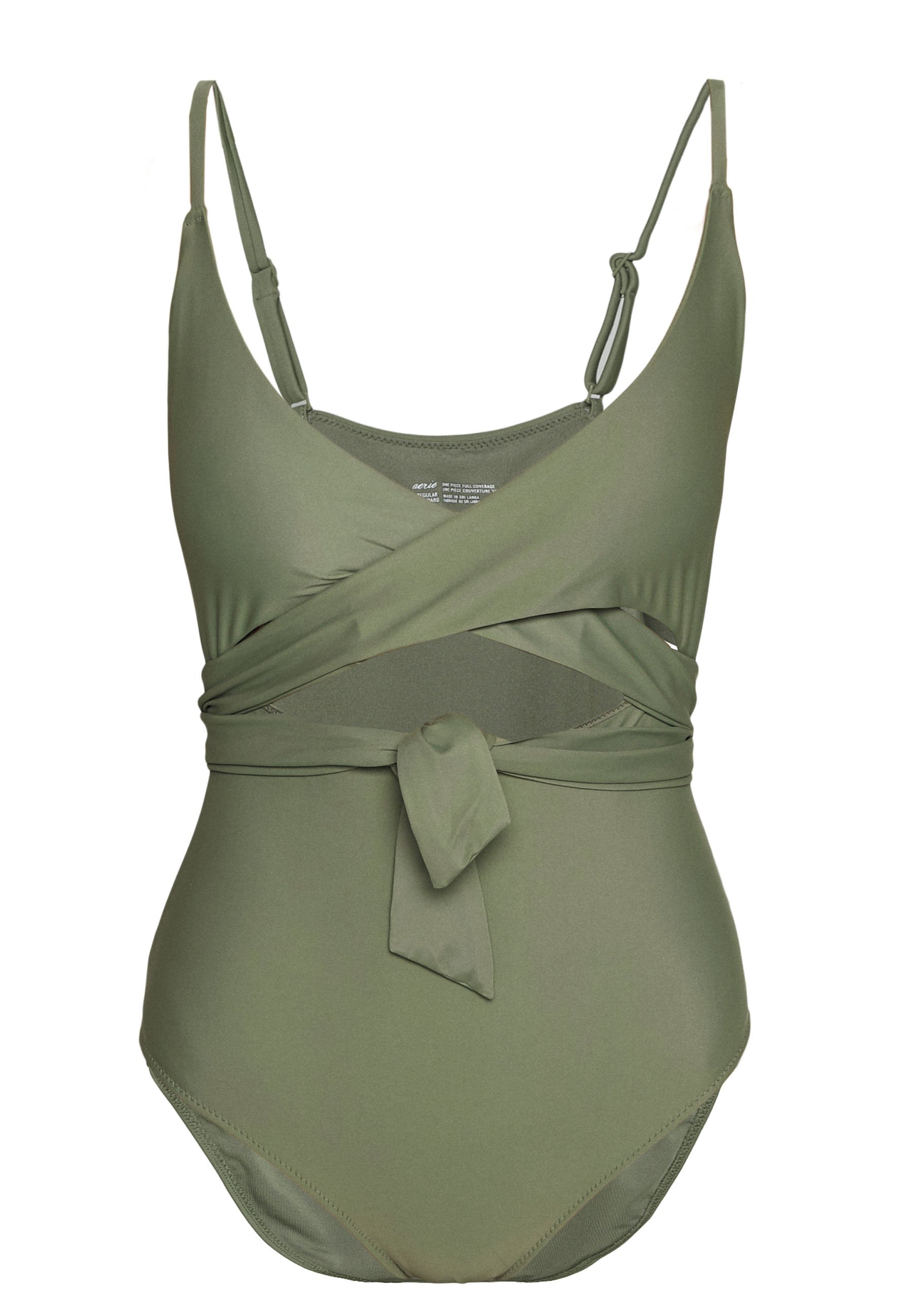 aerie ONE PIECE WRAP SOLID Badpak olive fun Zalando.nl aerie ONE PIECE WRAP SOLID Badpak olive fun Zalando.nl