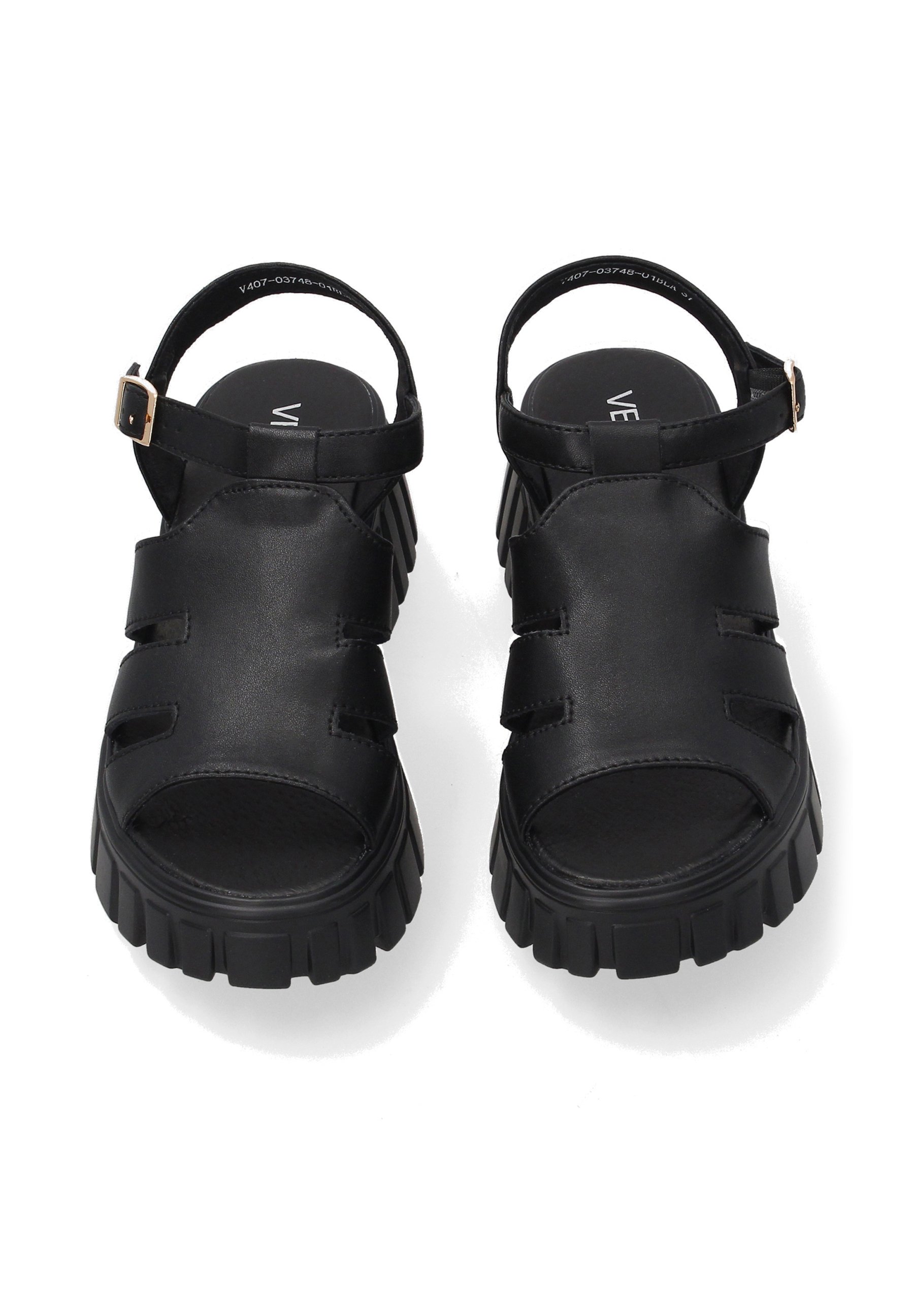 VENEZIA PLATFORM SANDALS - Platform sandals - black - Zalando