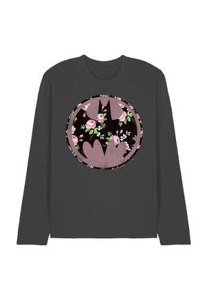 Cotton Soul, BATMAN BATS OF FLORAL - Long sleeved top - anthracite