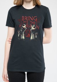 Paradiso Clothing BRING ME THE HORIZON GRAVEYARD EYES - Print T-shirt - black