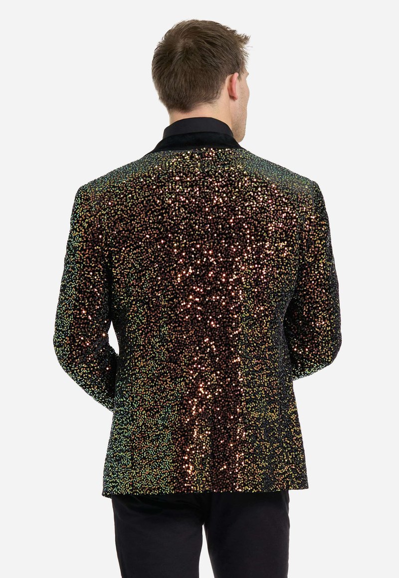 Blazer Pour Homme Coupe Ajustée Colorée - Veste Costume Sportive Imprimée Multicolore Pour Carnaval Et Loisirs