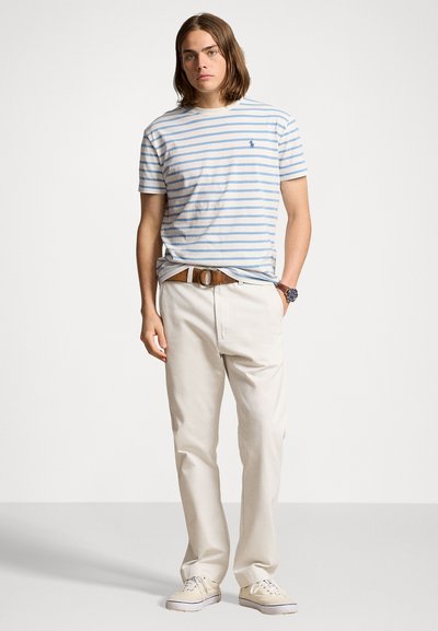 Polo Ralph Lauren CLASSIC FIT STRIPED JERSEY T-SHIRT - Apdrukāts T-krekls - nevis/vessel blue