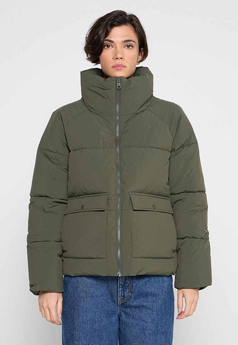 Selected Femme Winterjas donkerbruin