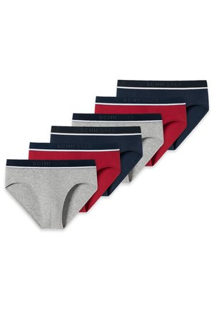 6 PACK - Slip - grau rot blau