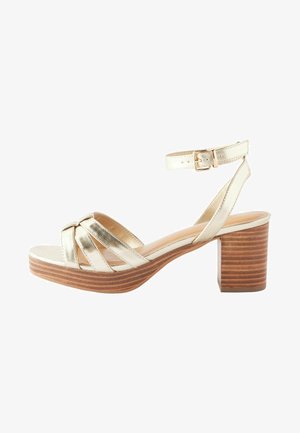 Sandalias con plataforma - gold